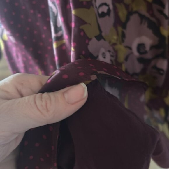 FREE PROPLE morning light purple floral satin mini dress 10 - Picture 10 of 14